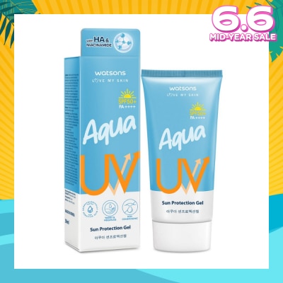 WATSONS Aqua UV Sun Protection Gel SPF50+ PA++++ 50ml