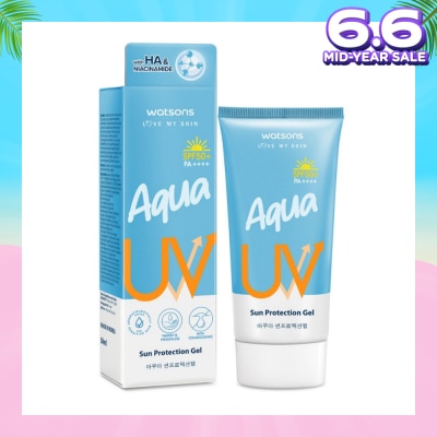 WATSONS Aqua UV Sun Protection Gel SPF50+ PA++++ 50ml