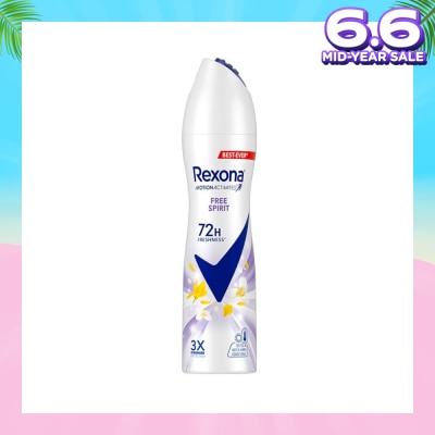 REXONA Free Spirit Anti Perspirant With Motion Activated Technology (Provides Up To 72 Hours Protection Against Sweat And Odour) 135ml