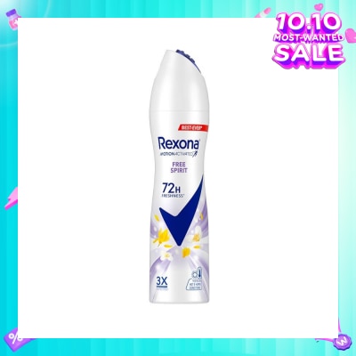 REXONA Free Spirit Anti Perspirant With Motion Activated Technology (Provides Up To 72 Hours Protection Against Sweat And Odour) 135ml