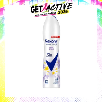 REXONA - Free Spirit Anti Perspirant With Motion Activated Technology (Provides Up To 72 Hours Protection Against Sweat And Odour) 135ml image