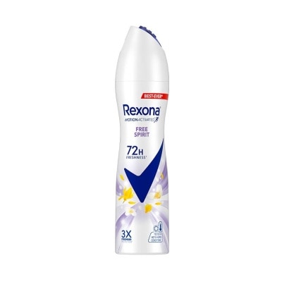 REXONA Free Spirit Anti Perspirant With Motion Activated Technology (Provides Up To 72 Hours Protection Against Sweat And Odour) 135ml