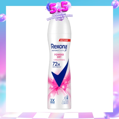 REXONA - Motion Activated Powder Dry +Brightening Spray  135ml