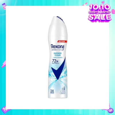 REXONA Shower Clean And Brightening Anti Perspirant With Motion Activated Technology (Provides Up To 72 Hours Protection Against Sweat And Odour) 135ml