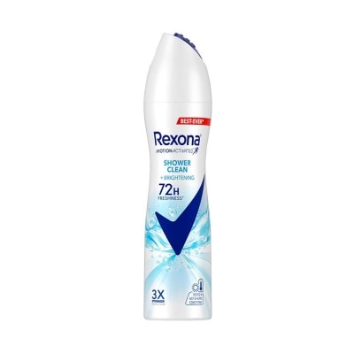 REXONA Shower Clean And Brightening Anti Perspirant With Motion Activated Technology (Provides Up To 72 Hours Protection Against Sweat And Odour) 135ml