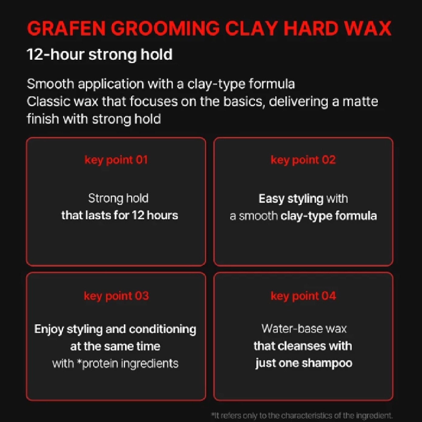 Grooming Clay Hard Wax  60g