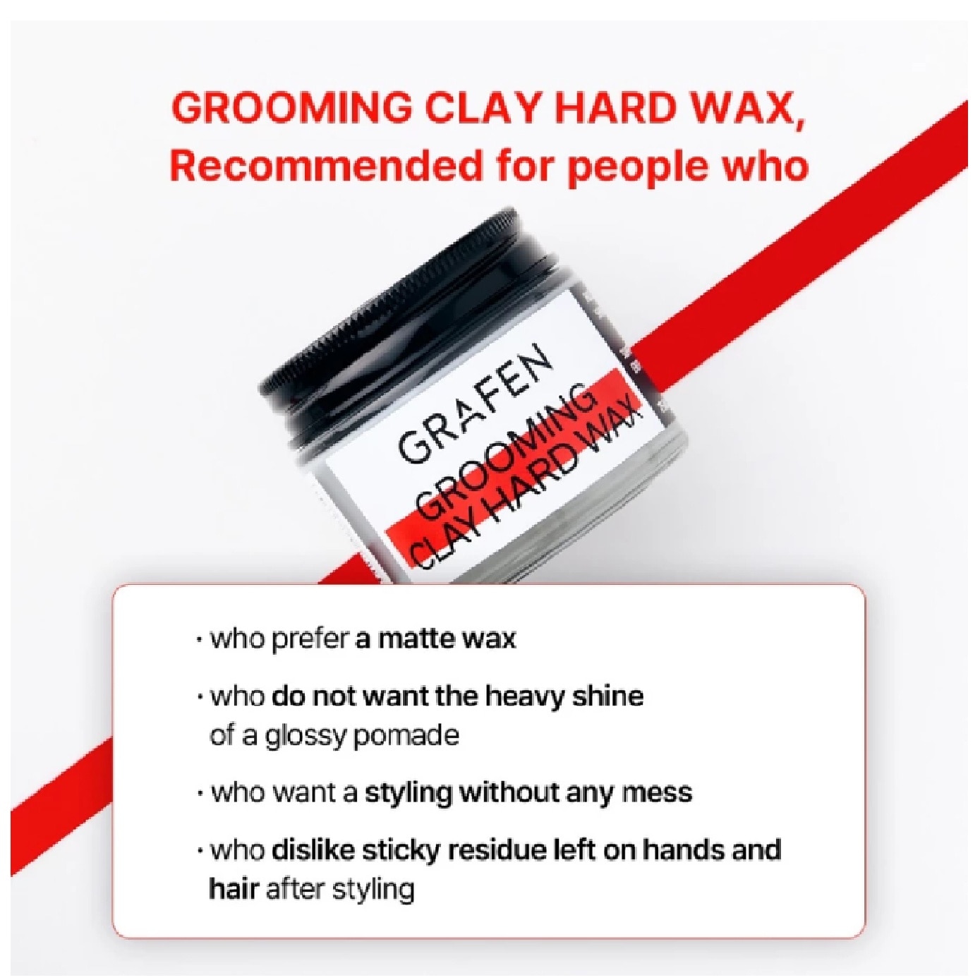 Grooming Clay Hard Wax  60g