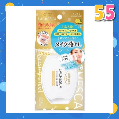 KOSE COSMEPORT Softymo Lachesca Cleansing Sheet Rich Moist 46s