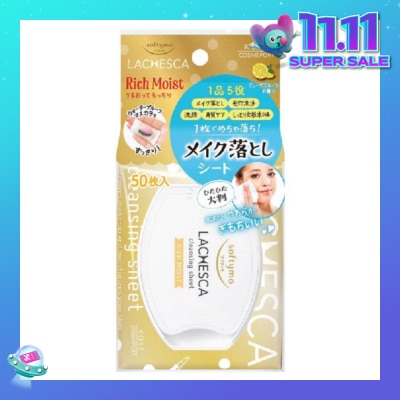 KOSE COSMEPORT Softymo Lachesca Cleansing Sheet Rich Moist 46s