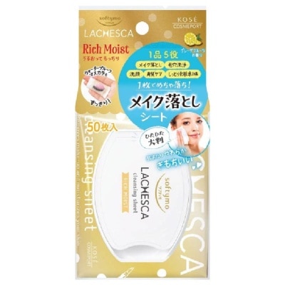 KOSE COSMEPORT Softymo Lachesca Cleansing Sheet Rich Moist 46s