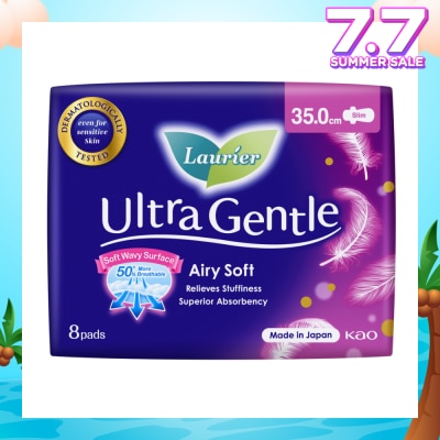 LAURIER Ultra Gentle Night Sanitary Pad 35cm Heavy Flow 8s