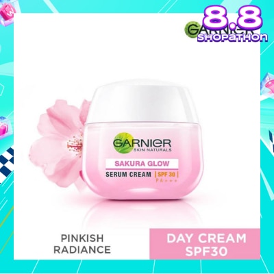 GARNIER Sakura Glow Poreless Serum Day Cream SPF20 50ml