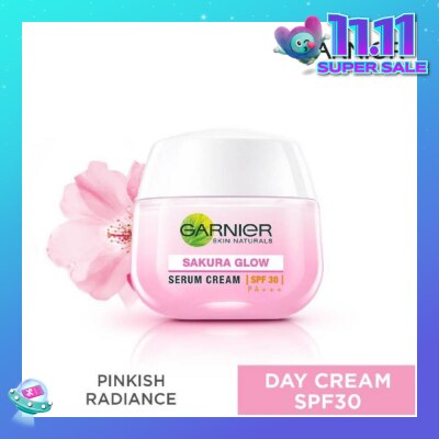 GARNIER Sakura Glow Poreless Serum Day Cream SPF20 50ml