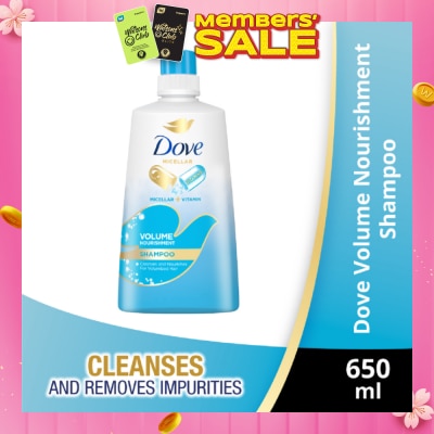 DOVE Dove Volume Nourishment Shampoo 650ml (Formulated with Micellar Oxygen)