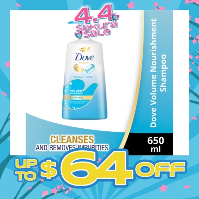 DOVE - Dove Volume Nourishment Shampoo 650ml (Formulated with Micellar Oxygen)