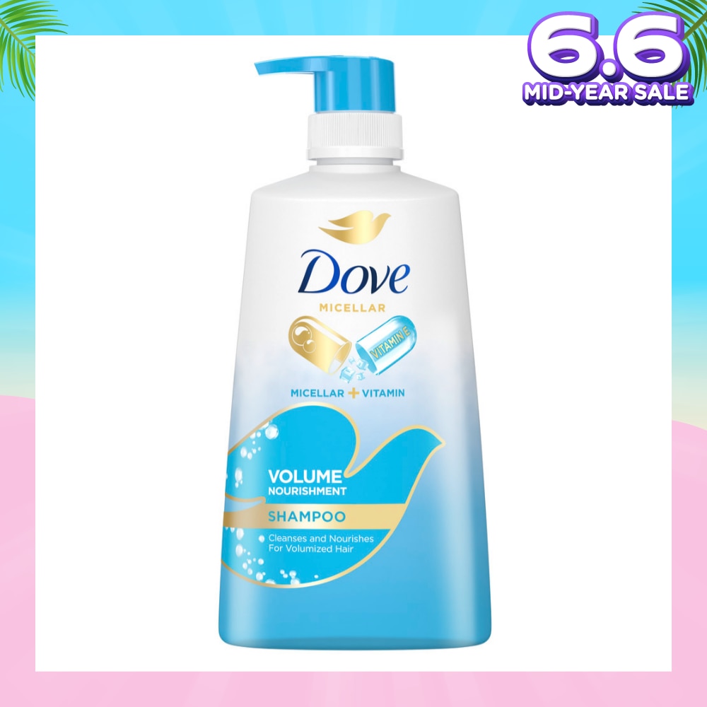 Dove Volume Nourishment Shampoo 680ml (Formulated with Micellar Oxygen)