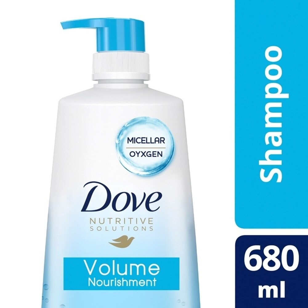 Dove Volume Nourishment Shampoo 680ml (Formulated with Micellar Oxygen)