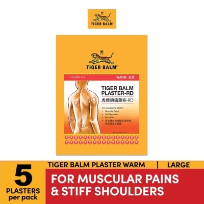 TIGER BALM - Plaster Warm Large (For Muscular Pains & Stiff Shoulders) 5s