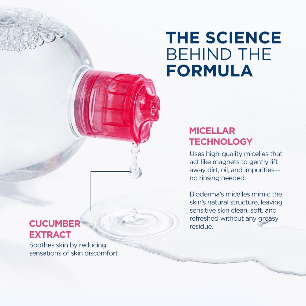 Sensibio H2O Micellar Water 500ml Packset x 2s + Sensibio H2O 100ml