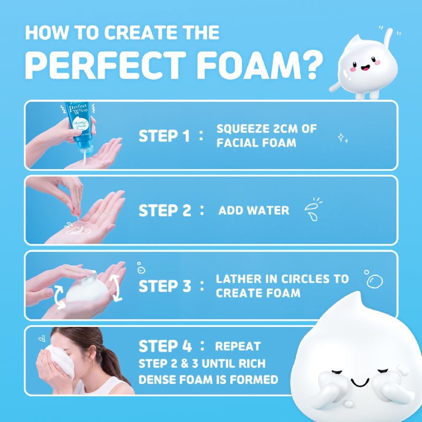 Perfect Whip Beauty Foam Facial Cleanser 50g image