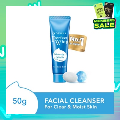 SENKA Perfect Whip Beauty Foam Facial Cleanser (For Clear And Moisturised Bare Skin, For All Skin Type) 50g