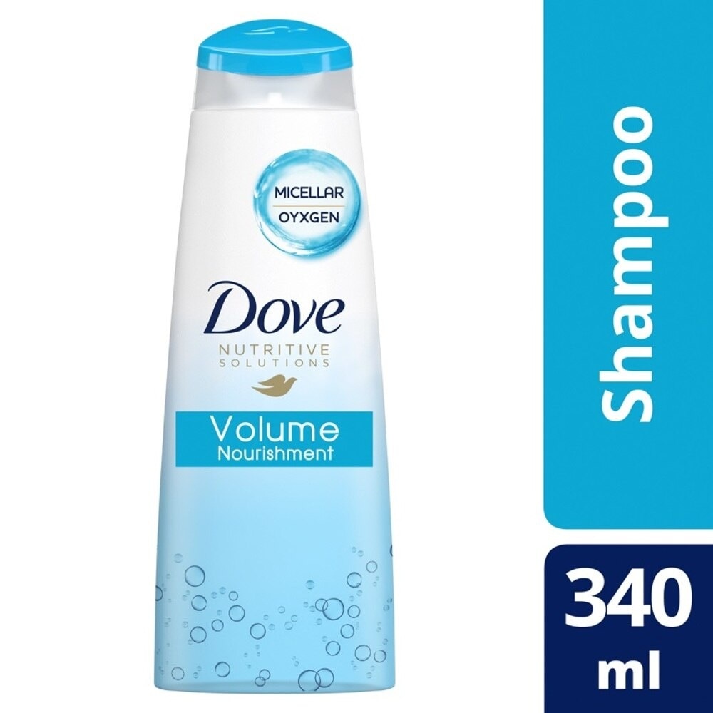 Dove Volume Nourishment Shampoo 340ml (Formulated with Micellar Oxygen)