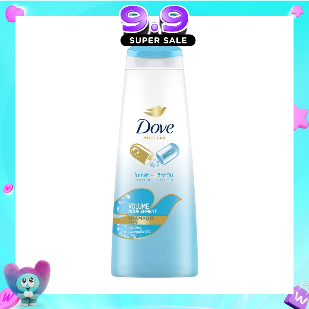 Dove Volume Nourishment Shampoo 340ml (Formulated with Micellar Oxygen) (Expiry: Jun`2027) image