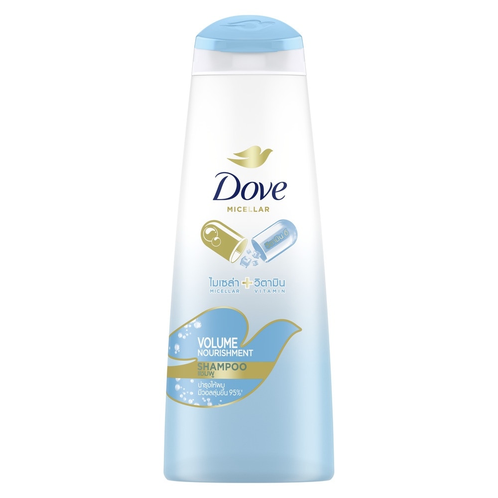 Dove Volume Nourishment Shampoo 340ml (Formulated with Micellar Oxygen)