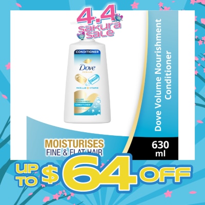 DOVE - Dove Volume Nourishment Conditioner 630ml (For dry,limp hair)