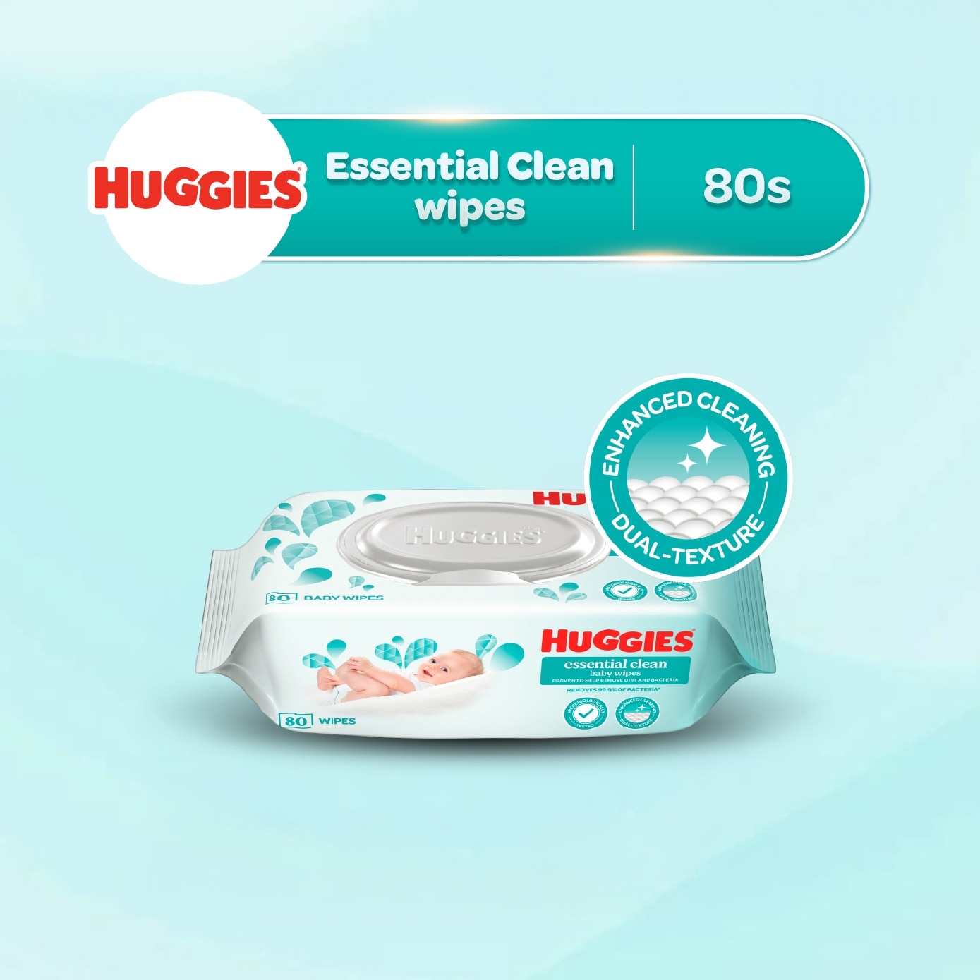 Essential Clean Baby Wipes 80s