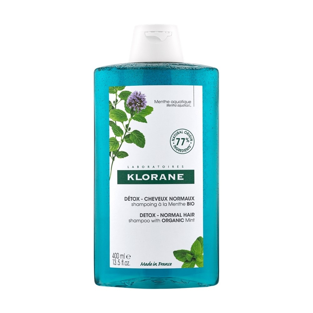 Detox - Normal Hair Organic Mint Shampoo (For All Hair Types & Ultra-Fresh Deep Clean Scalp) 400ml