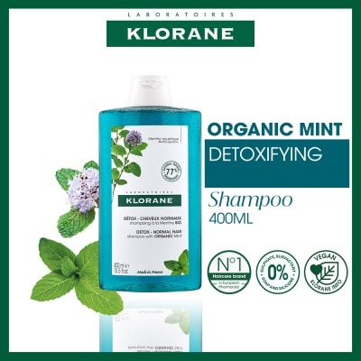 KLORANE Anti Pollution Detox Shampoo with Aquatic Mint 400ml