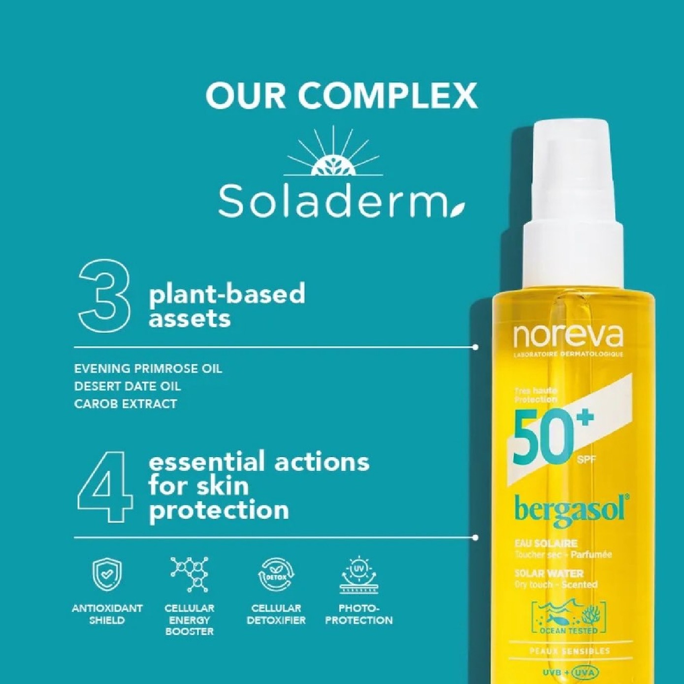 Bergasol Invisible Solar Water SPF50+ 150ml