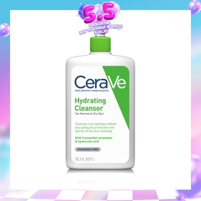 CERAVE - Hydrating Cleanser (Normal to Dry Skin) 1L