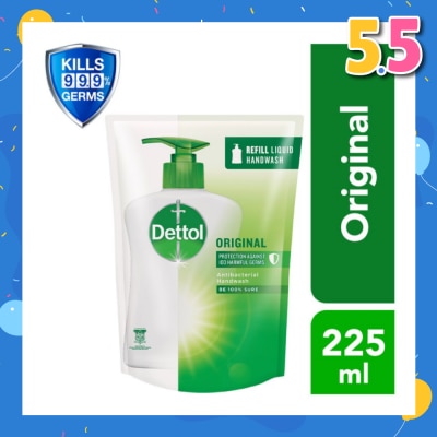 DETTOL Anti-Bacterial Liquid Hand Wash Refill Original (Kills 99.9% Germs) 225ml