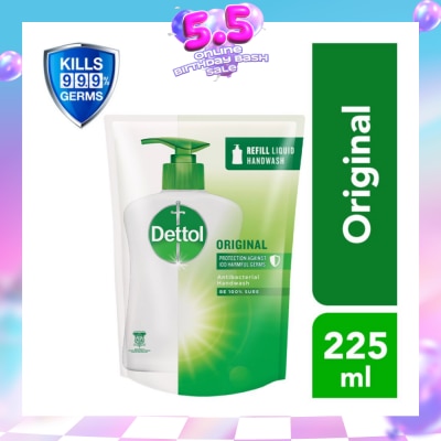 DETTOL - Original Liquid Hand Wash Refill Pouch 225ml