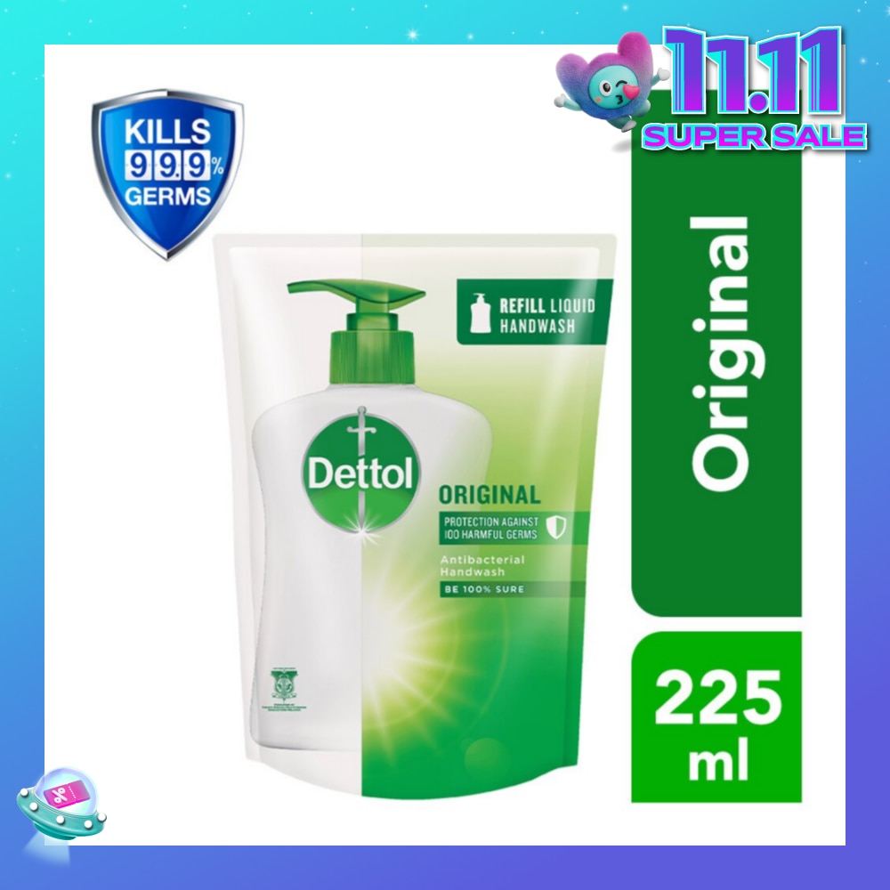 Original Liquid Hand Wash Refill Pouch 225ml (Expiry: May`2026)