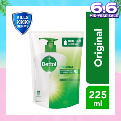 DETTOL Anti-Bacterial Liquid Hand Wash Refill Original (Kills 99.9% Germs) 225ml