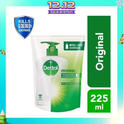 DETTOL Original Liquid Hand Wash Refill Pouch 225ml (Expiry: May`2026)