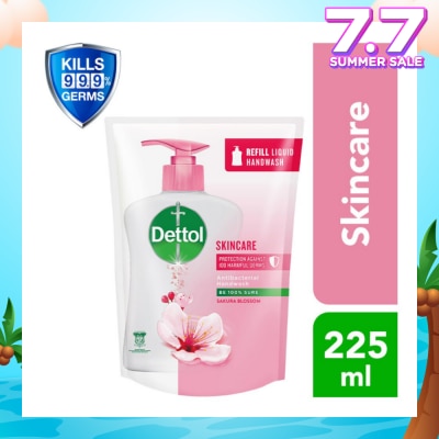 DETTOL Anti-Bacterial Liquid Hand Wash Refill Skincare (Kills 99.9% Germs) 225ml
