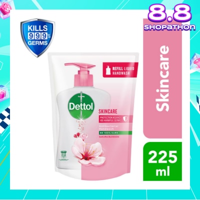 DETTOL Anti-Bacterial Liquid Hand Wash Refill Skincare (Kills 99.9% Germs) 225ml
