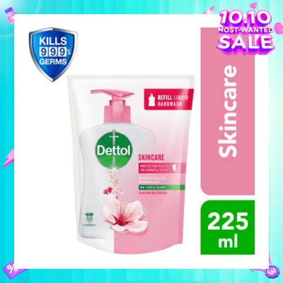 DETTOL Anti-Bacterial Liquid Hand Wash Refill Skincare (Kills 99.9% Germs) 225ml