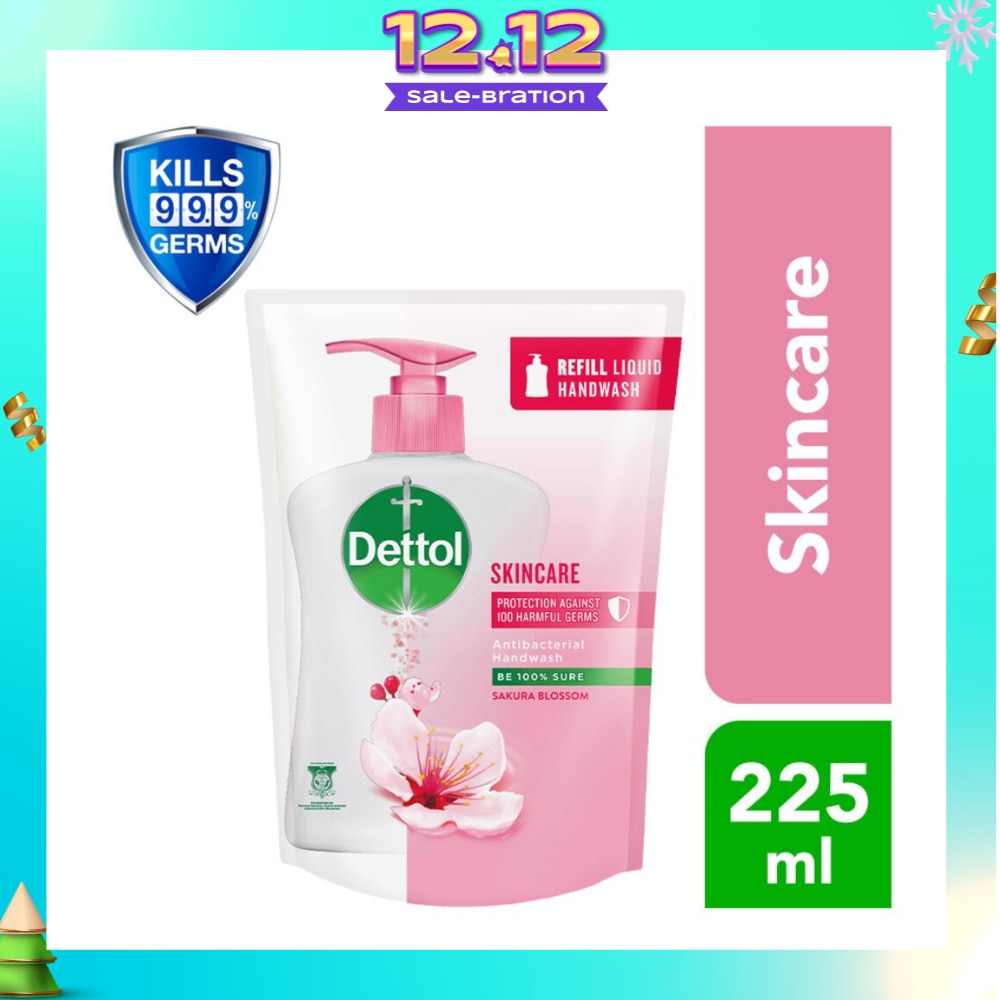 Anti-Bacterial Liquid Hand Wash Refill Skincare (Kills 99.9% Germs) 225ml