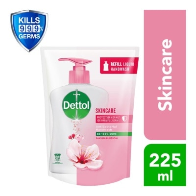 DETTOL Anti-Bacterial Liquid Hand Wash Refill Skincare (Kills 99.9% Germs) 225ml