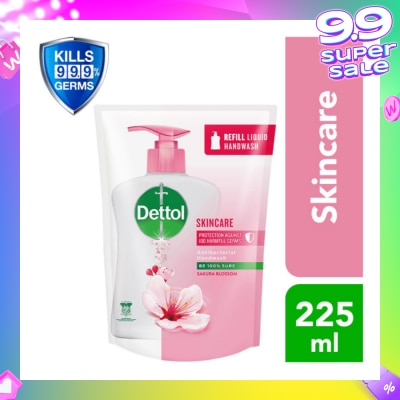 DETTOL Anti-Bacterial Liquid Hand Wash Refill Skincare (Kills 99.9% Germs) 225ml