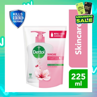 DETTOL Anti-Bacterial Liquid Hand Wash Refill Skincare (Kills 99.9% Germs) 225ml