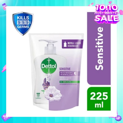 DETTOL Anti-Bacterial Liquid Hand Wash Refill Sensitive (Kills 99.9% Germs) 225ml