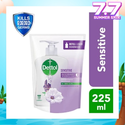 DETTOL Anti-Bacterial Liquid Hand Wash Refill Sensitive (Kills 99.9% Germs) 225ml