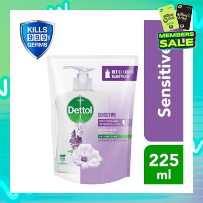 DETTOL Anti-Bacterial Liquid Hand Wash Refill Sensitive (Kills 99.9% Germs) 225ml