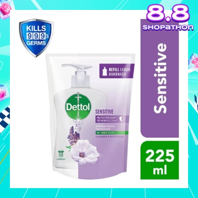 DETTOL Anti-Bacterial Liquid Hand Wash Refill Sensitive (Kills 99.9% Germs) 225ml